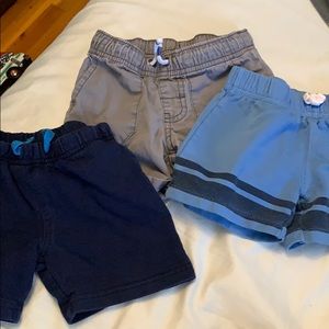Boys 12 month 18 month shorts 3 pairs in all.